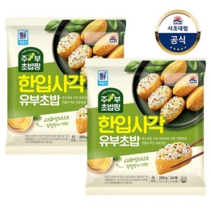 사조대림 대림선 한입사각 유부초밥 280g (2개)