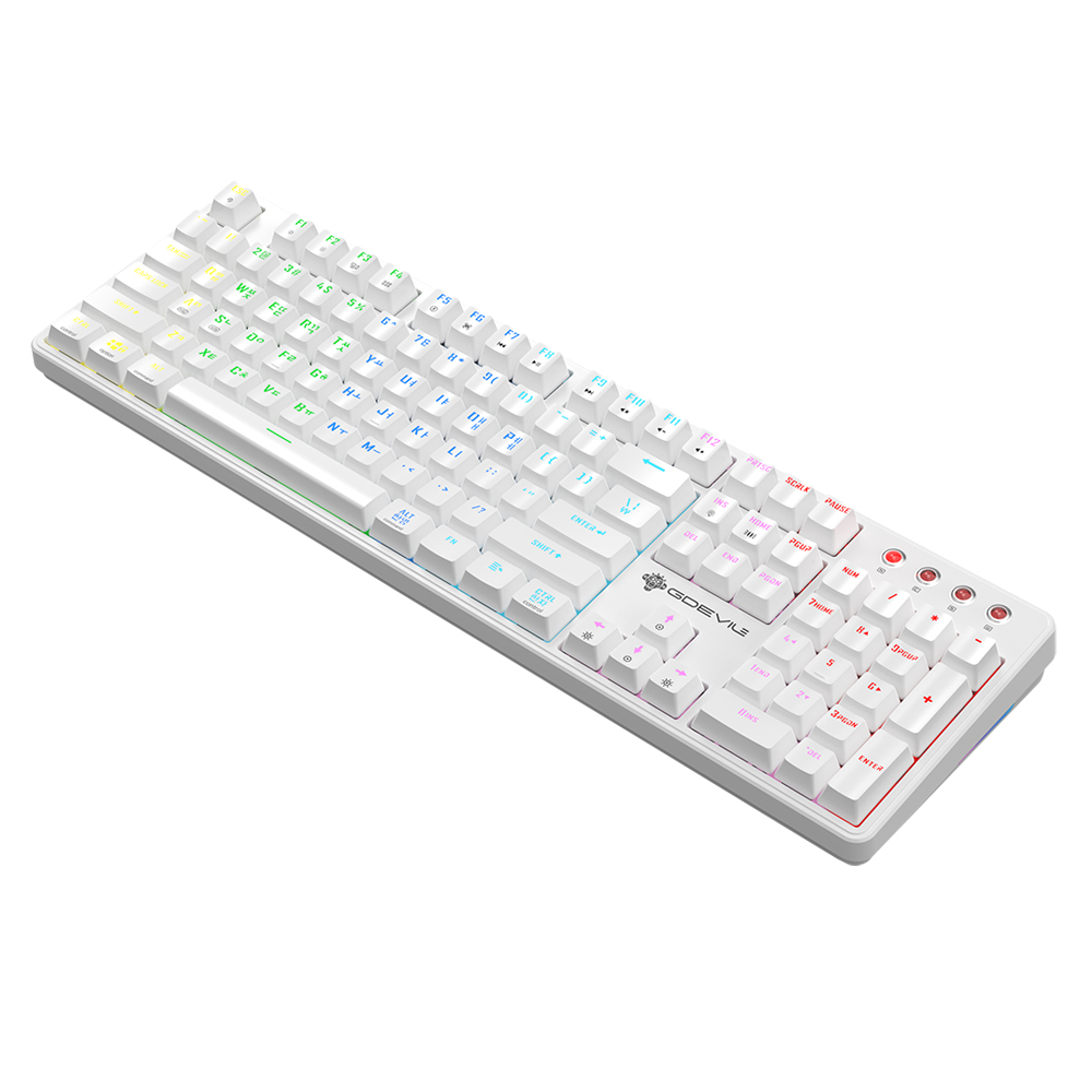 GDEVIL G917 SCUD 기계식 화이트 (청축)_이미지