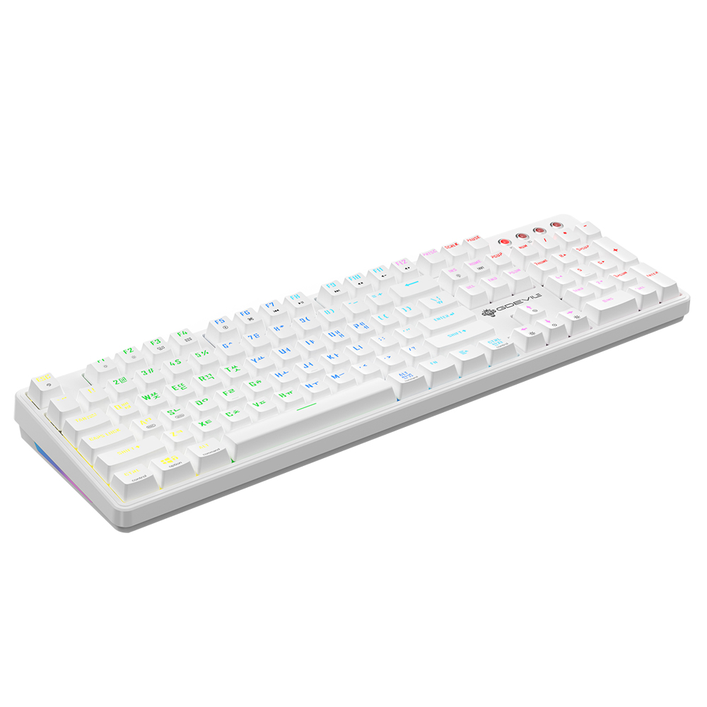 GDEVIL G917 SCUD 기계식 화이트 (청축)_이미지