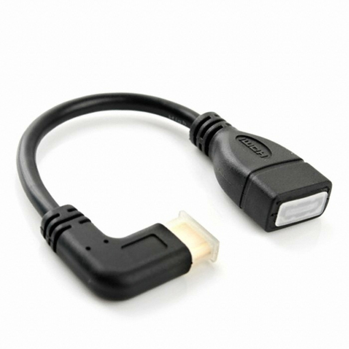 라이트컴 COMS HDMI 젠더 (Mini HDMI M/HDMI F) (SP932, 0.1m)_이미지