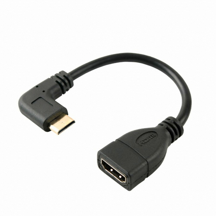 라이트컴 COMS HDMI 젠더 (Mini HDMI M/HDMI F) (SP932, 0.1m)