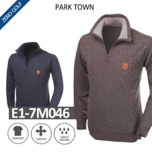  제로골프 남성 하프집업 기모 니트 (E1-7M046)