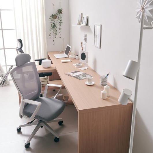 BIF보루네오 마르체 멜린 데스크 2인용 컴퓨터 책상 (2800x550)_이미지