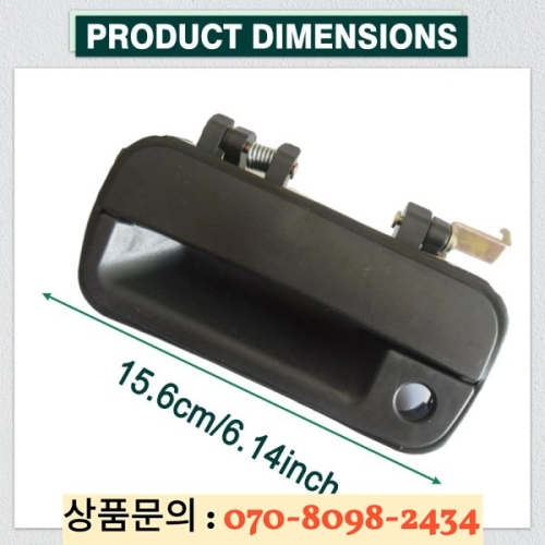 Excel 용 검정색 자동차 앞 좌측/우측 외부 도어 핸들 1990 82650-24010