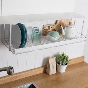알루미늄 AL바 부착식 식기건조대 싱크선반 2종 600