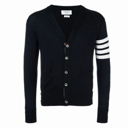 톰브라운 클래식 브이넥 울 가디건 MKC002A 00014 (415, 네이비)