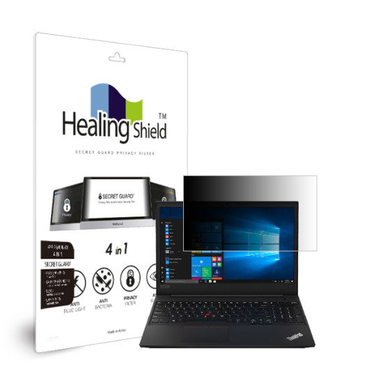 폰트리 힐링쉴드 레노버 씽크패드 E595 항균 보안필름 블루라이트차단 양면 정보보안기