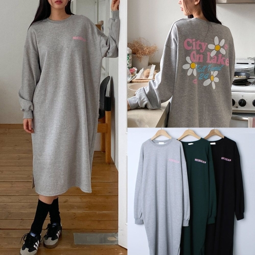 아이우먼 위쉬몰 BU 레이크나염긴팔롱원피스 T889H502 빅사이즈