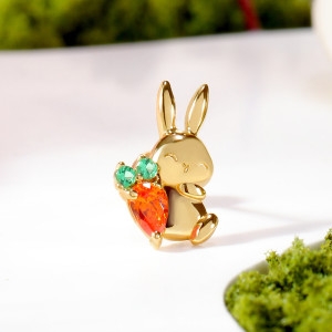 14k 해피캐럿바니 피어싱 /고급선물패키지