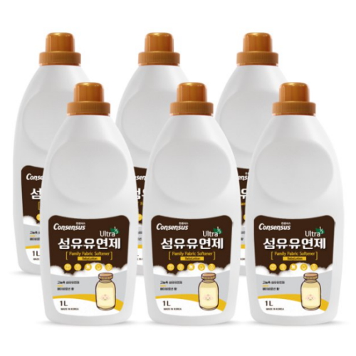 컨센서스 초고농축 섬유유연제 베이비로션 1L (6개)