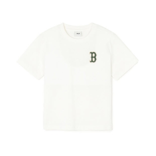 MLB키즈 반팔티 TQK 7ATSM0643-43IVS MONOGRAM CAMPING 빅럭스 티셔츠