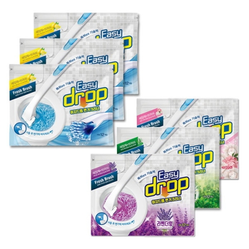 이지드롭 변기크리너 리필 12개입 (6개)_이미지