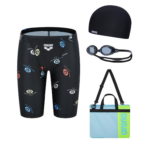 아레나 남아 무빙 4부 반신 4종 세트 A4BB1KB05BLK_이미지