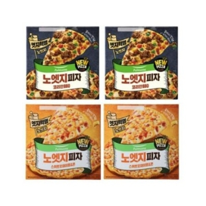 풀무원 노엣지피자 스위트포테이토콘 2판+코리안BBQ 2판