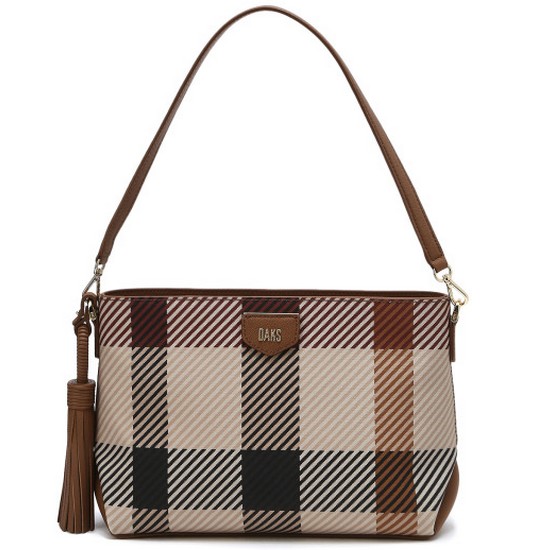 닥스 GREAT HOUSE CHECK PVC 빅하우스체크 숄더백 DCBA4E686W2_이미지