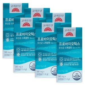 고려은단 프로바이오틱스 유산균 스페셜핏 380mg 30캡슐 (6개)_이미지