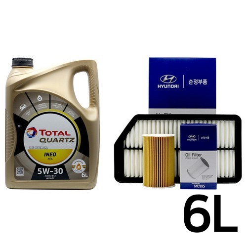 토탈 쿼츠 이네오넥스 5W30 6L + 순정필터 현대 i40 디젤