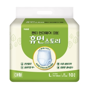 휴먼스토리 팬티 언더웨어 대형 80매 어른기저귀 성인용기저귀 1박스_이미지