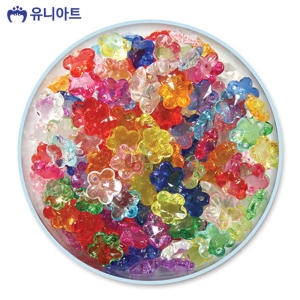유니아트 5000통 모양비즈 27번 크리스탈비즈 1.9cm P0000BFG_이미지