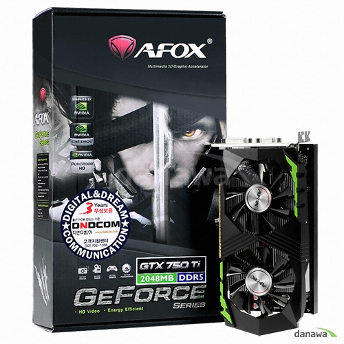 AFOX 지포스 GTX750 Ti D5 2GB Dual Fan 디앤디컴