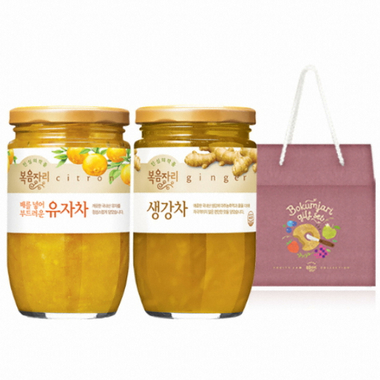 복음자리 유자차 480g + 생강차 470g