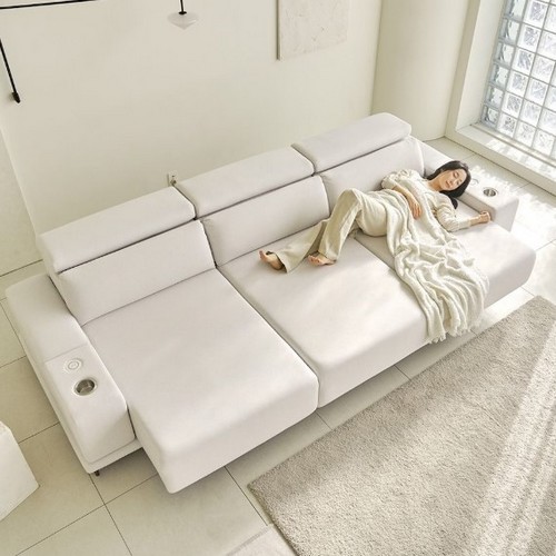 프린홈 아르카 4세대 모션 슬라이드 무빙 패브릭 소파 4인용_이미지