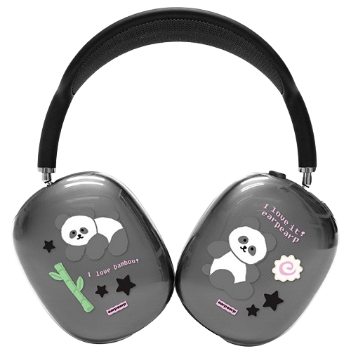 어프어프 에어팟 맥스 I LOVE IT PANDA-BLACK 클리어 하드 케이스이미지입니다. 누르면 해당 게시물로 새창이동합니다.