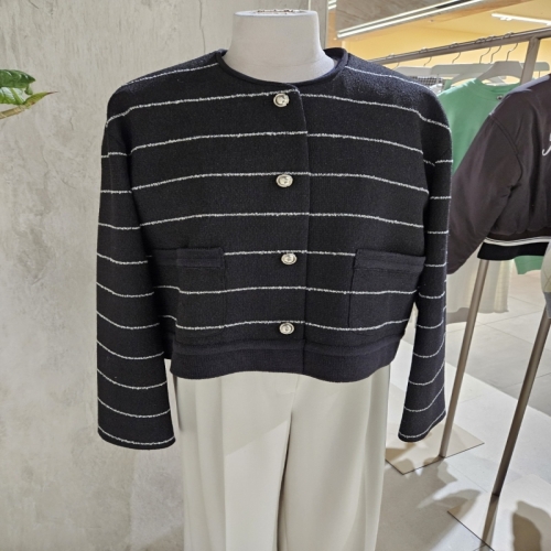 대현 ZOOC 라운드 스트라이프 트위드 자켓 Z251MSF011