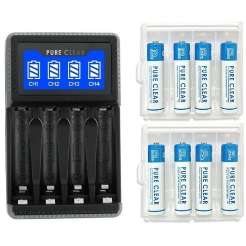 4슬롯 AA/AAA 충전지 USB 충전기 SW-4N + AAA 8알