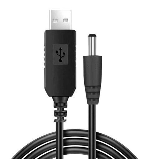 엠비에프 MBF-UP5V9 USB to DC 5.5/2.1 전원 케이블 (1m)_이미지