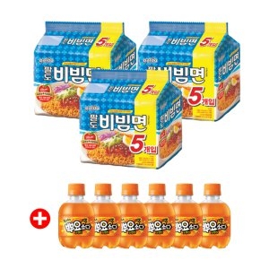 팔도 비빔면 15개+뿌요소다 6개 증정