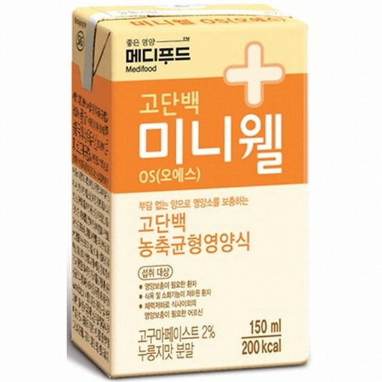 한국메디칼푸드 메디푸드 고단백 미니웰 OS(오에스) 150ml (24개)_이미지