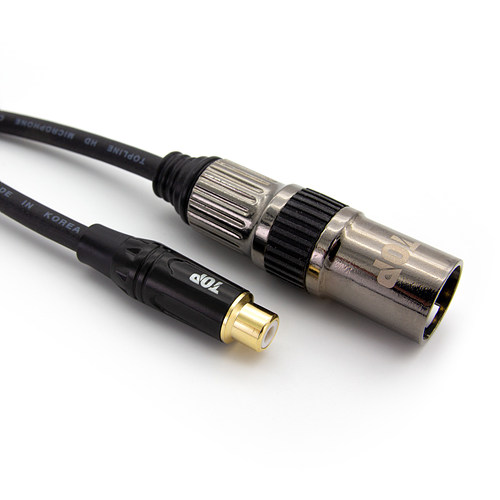 탑라인에이치디 HDTOP RCA to XLR 케이블 (5m, HT-TP552)_이미지