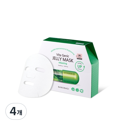 바노바기 비타 제닉 젤리 마스크 릴렉싱 마스크 팩 10개입 (4개)_이미지