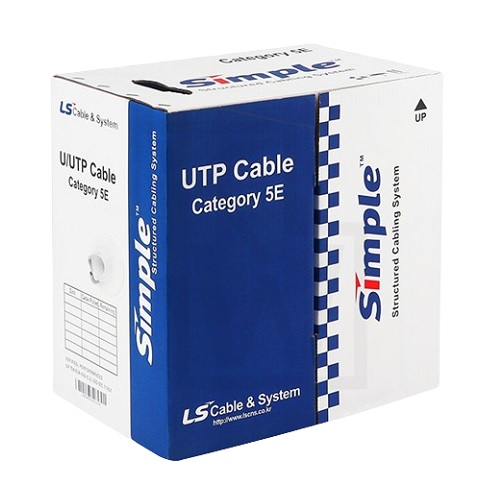 LS전선 UTP-E-C5G-E1VN-M 2P CAT.5E 랜케이블 (350m, 그레이)_이미지