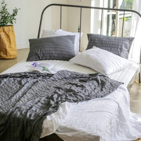 백광 라이크홈 쿨링쿨링 인견필 아이스터치 홑이불 차콜 (슈퍼싱글 SS)