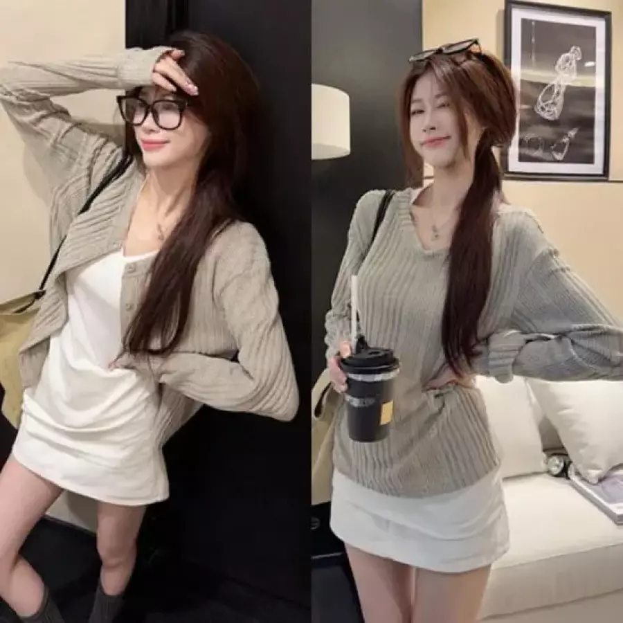 잇백잇슈 투웨이니트가디건 앞뒤 스타일링 캐주얼 52282925