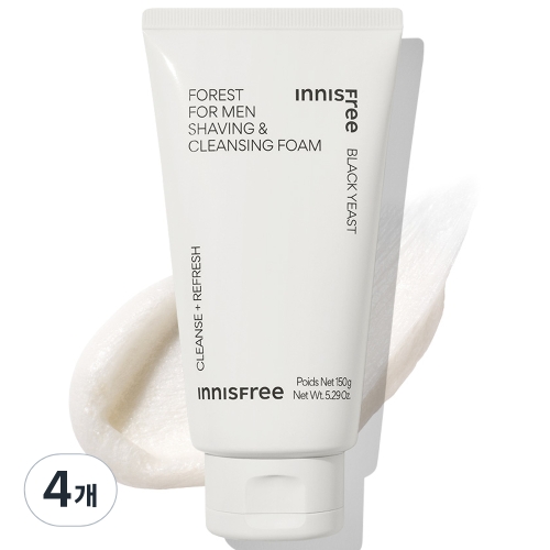 이니스프리 포레스트 쉐이빙클렌징 폼 150g (4개)_이미지