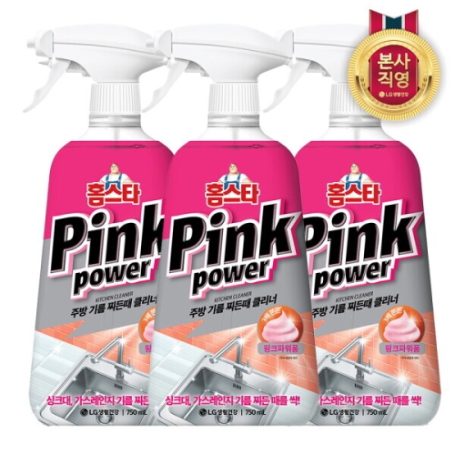 핑크파워 주방기름찌든때 클리너 750ml