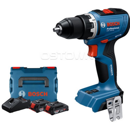 보쉬 GSR 18V-65 (2.0Ah, 배터리 2개)_이미지