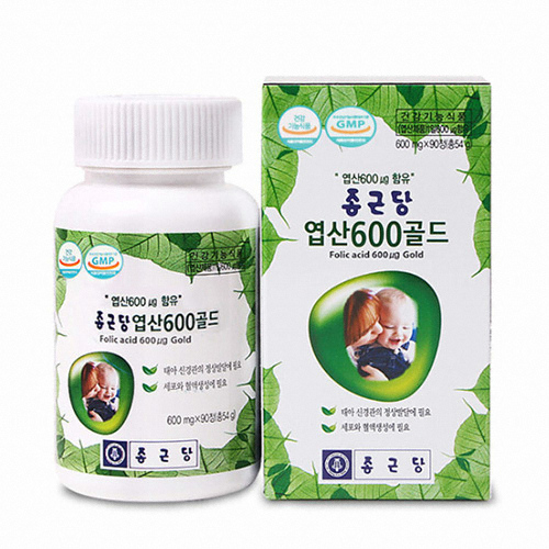 종근당건강 엽산600골드 90정 (1개)_이미지