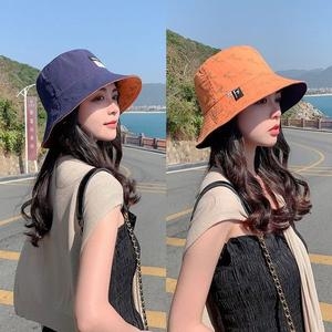  에이치플러스몰 레터링패치 양면 버킷햇 OOM-117