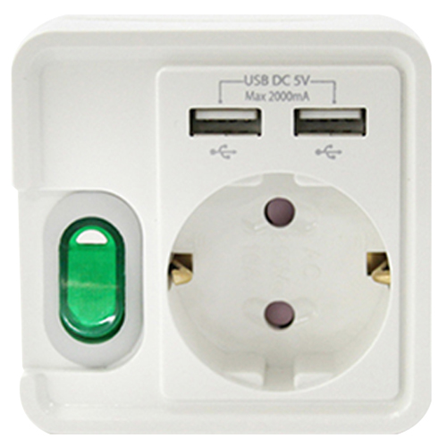 펄스일렉트로닉스 이제로 1구 USB 충전 콘센트