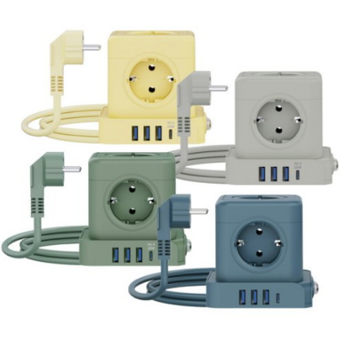 �����Ȩ 5�� 16A USB ���ν���ġ ť�� ��Ƽ�� QB-01