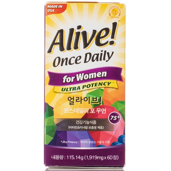 얼라이브 원스 데일리 멀티비타민 포 우먼 60정 (2개)_이미지