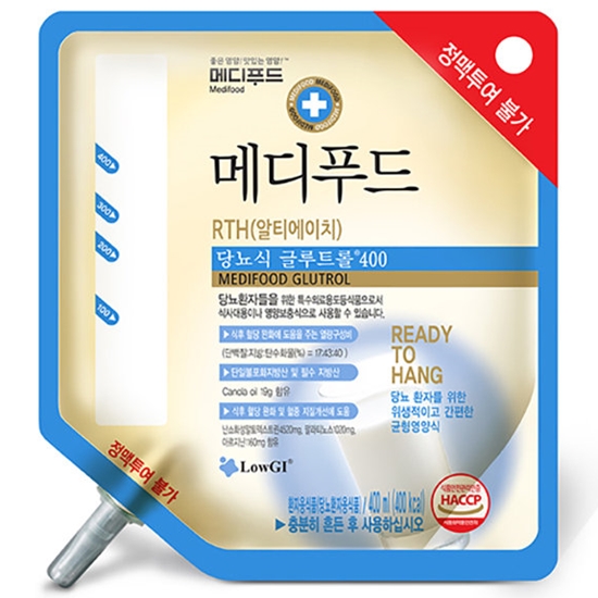 한국메디칼푸드 메디푸드 RTH(알티에이치) 당뇨식 글루트롤 400 400ml (20개)