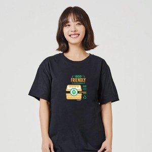 ECO 환경오염 그래픽 반팔티 W78F9AC