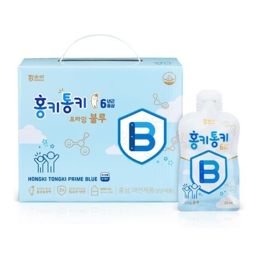함소아제약 홍키통키 프라임 블루 20ml 30포 (1개)_이미지