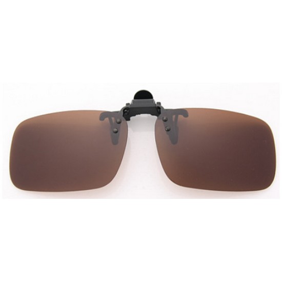 제카 베이직 편광 클립 선글라스 대 (브라운)