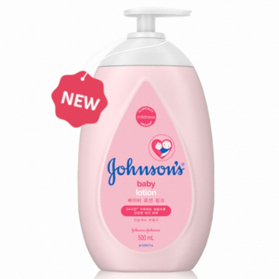 존슨즈베이비 핑크 로션 펌프형 500ml (5개)_이미지